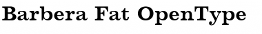 Download Barbera Fat Font Title Preview