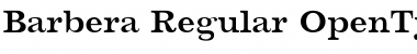 Download Barbera Regular Font Title Preview
