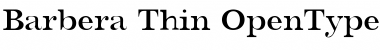 Download Barbera Thin Font Title Preview