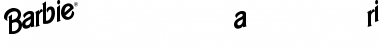 Download BarbieLogo SansScript Font Title Preview