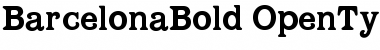 Download Barcelona Bold Font Title Preview