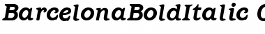 Download Barcelona BoldItalic Font Title Preview