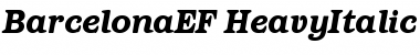 Download BarcelonaEF-HeavyItalic Regular Font Title Preview