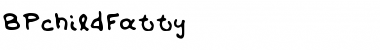 Download BPchildFatty Regular Font Title Preview