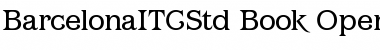 Download Barcelona ITC Std Book Font Title Preview