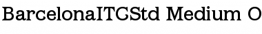 Download Barcelona ITC Std Medium Font Title Preview