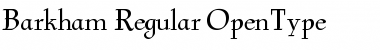 Download Barkham Regular Font Title Preview