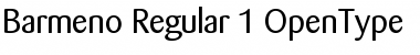 Download Barmeno Regular Font Title Preview