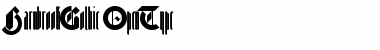 Download Barnbrook Gothic Font Title Preview
