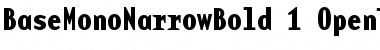 Download BaseMono Bold Font Title Preview