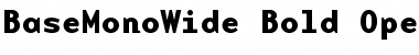 Download BaseMonoWide Bold Font Title Preview