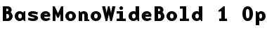 Download BaseMono Bold Font Title Preview