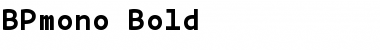 Download BPmono Bold Font Title Preview