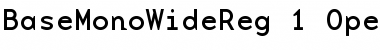 Download BaseMono WideReg Font Title Preview