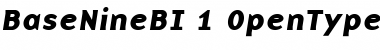 Download BaseNine Medium Font Title Preview
