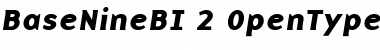 Download BaseNine BI Font Title Preview