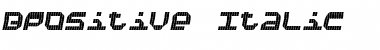 Download Bpositive Medium Italic Font Title Preview