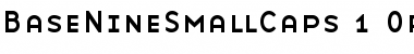 Download BaseNineSmallCaps Roman Font Title Preview