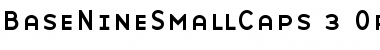 Download BaseNine SmallCaps Font Title Preview