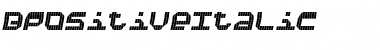 Download BpositiveItalic Regular Font Title Preview