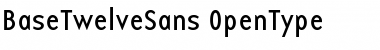 Download BaseTwelveSans Regular Font Title Preview