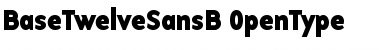 Download BaseTwelveSansB Roman Font Title Preview