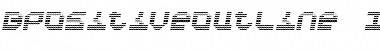 Download BpositiveOutline Italic Regular Font Title Preview