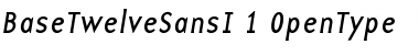 Download BaseTwelve SansI Font