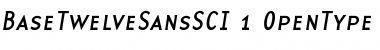 Download BaseTwelve SansSCI Font