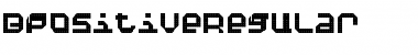 Download BpositiveRegular Regular Font Title Preview