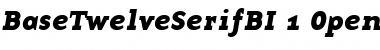 Download BaseTwelve SerifBI Font