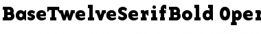 Download BaseTwelveSerif Bold Font Title Preview