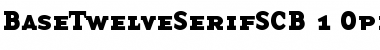 Download BaseTwelve SerifSCB Font