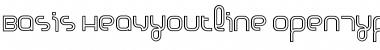 Download Basis HeavyOutline Font Title Preview