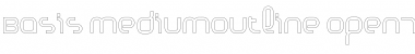 Download Basis MediumOutline Font Title Preview