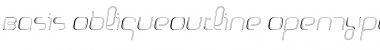 Download Basis ObliqueOutline Font Title Preview