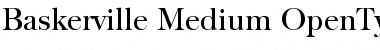 Download Baskerville-Medium Regular Font Title Preview