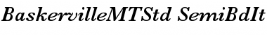 Download Baskerville MT Std Semibold Italic Font Title Preview