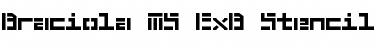 Download Braciola MS ExB Stencil Regular Font Title Preview