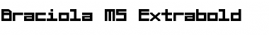 Download Braciola MS Extrabold Regular Font Title Preview