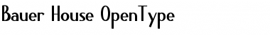 Download Bauer House Regular Font Title Preview