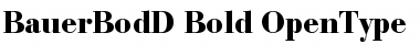 Download Bauer Bodoni D Bold Font Title Preview