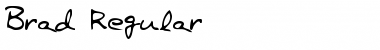 Download Brad Regular Font Title Preview