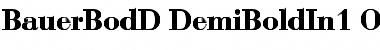 Download Bauer Bodoni D In1 Regular Font Title Preview