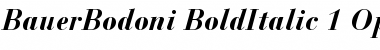 Download Bauer Bodoni Bold Italic Font Title Preview