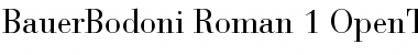 Download Bauer Bodoni Roman Font Title Preview