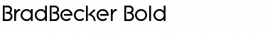 Download BradBecker Bold Font Title Preview