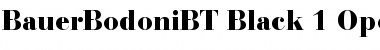 Download Bauer Bodoni Black Font Title Preview