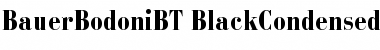 Download Bauer Bodoni Black Condensed Font Title Preview