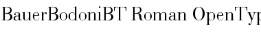 Download Bauer Bodoni Regular Font Title Preview